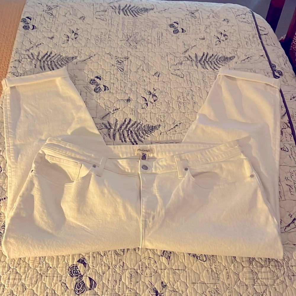 Madewell The Girljean in white